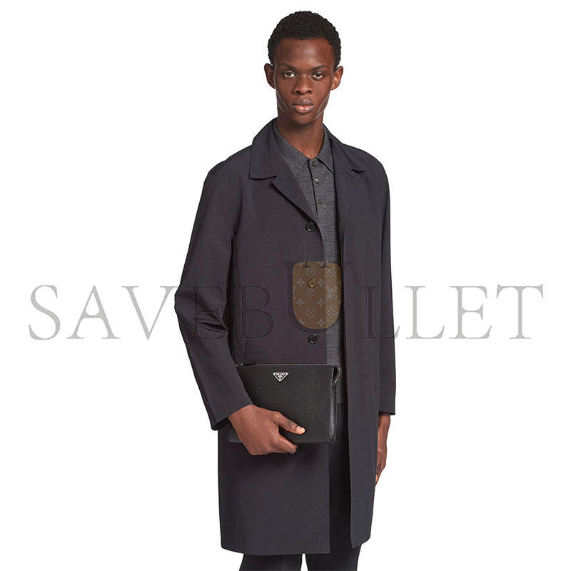 Pra*a saffiano leather men